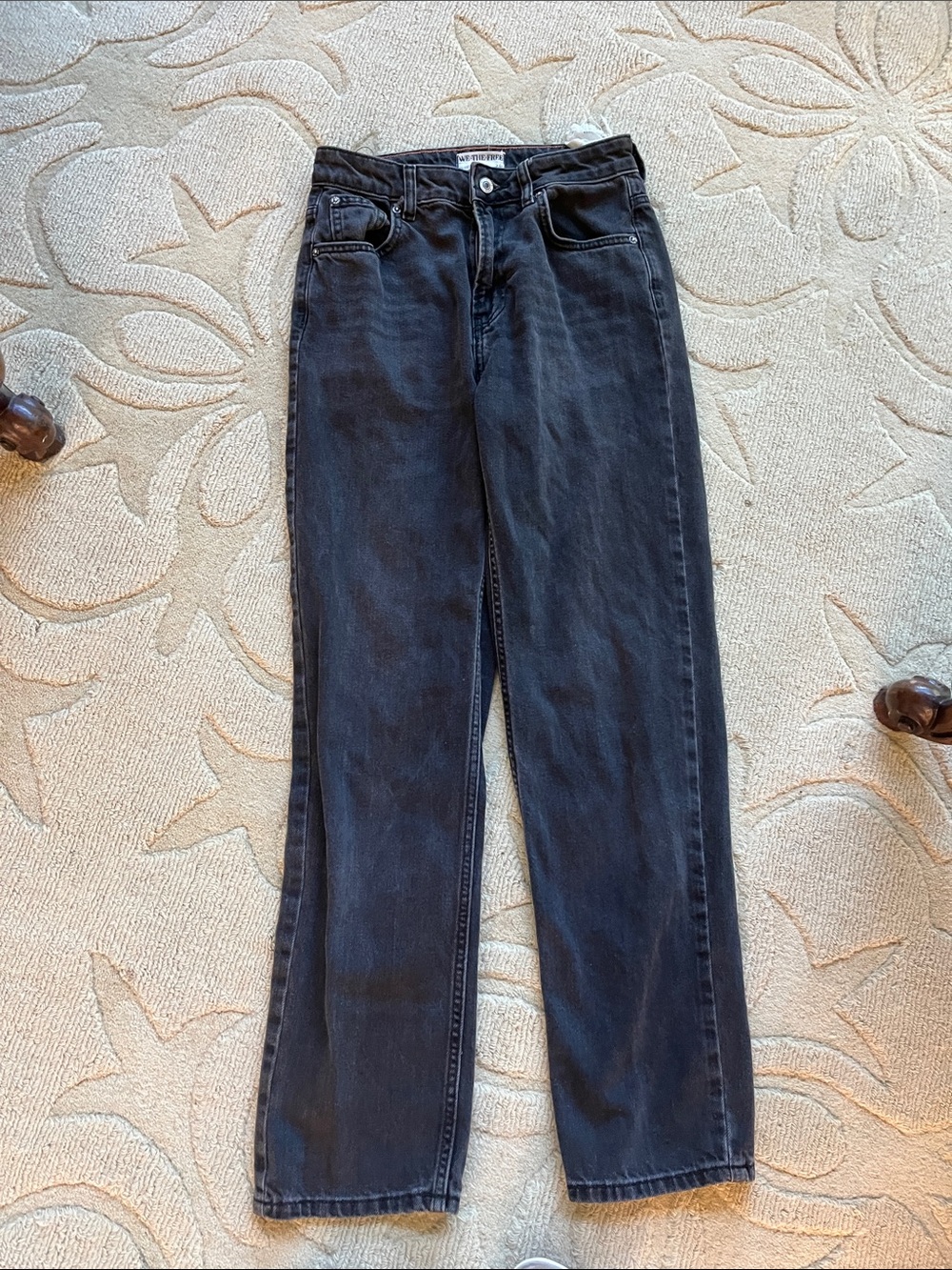 We The Free Women's Washed Black Straight-Leg Jeans
